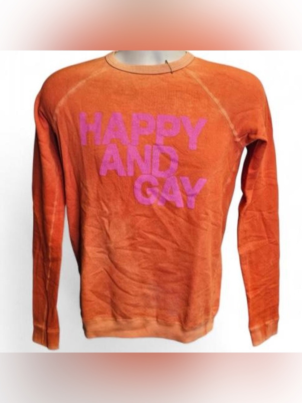 NEW Free City Happy And Gay Sweatshirt in Orange